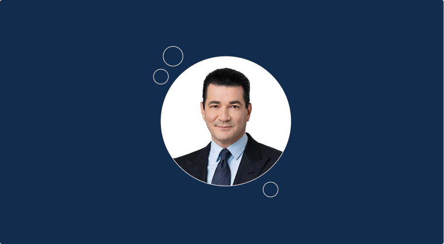 scott gottlieb, former fda commissioner, smiles in a suit.