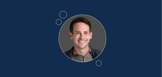 stephen speicher, m.d., m.s. smiles in a circular portrait.