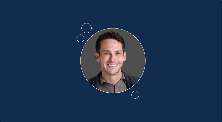 stephen speicher, m.d., m.s. smiles in a circular portrait.