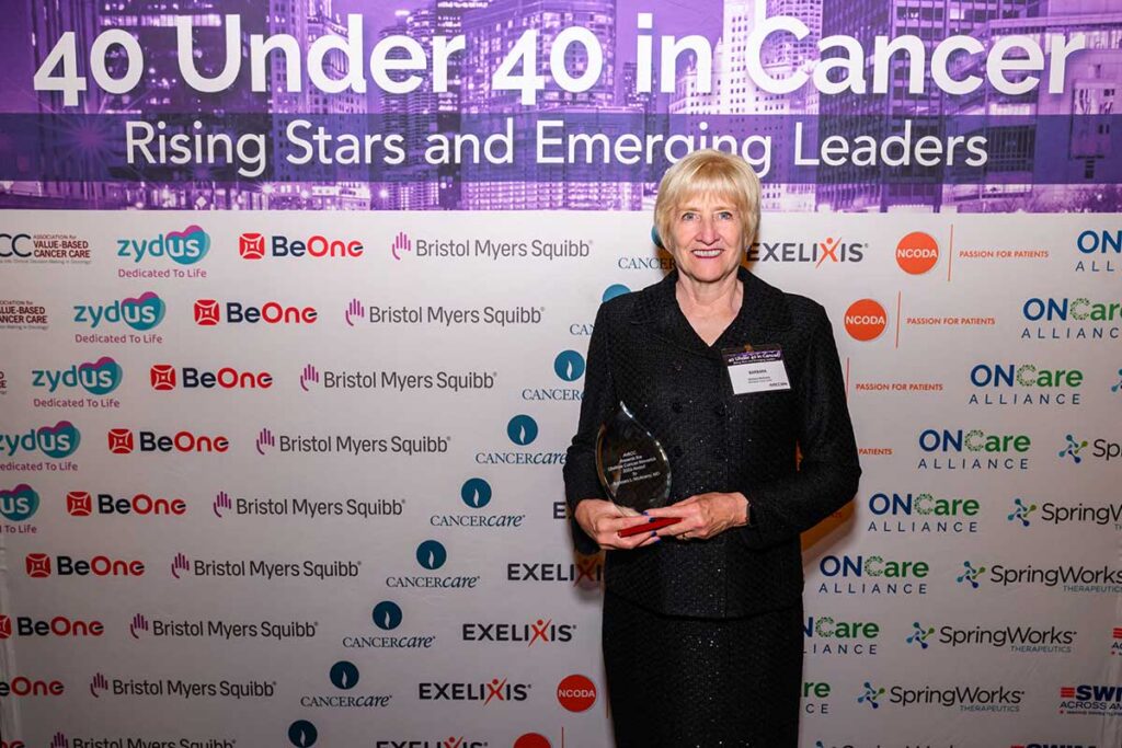 Barbara McAneny, MD, received the Lifetime Cancer Maverick Award.
